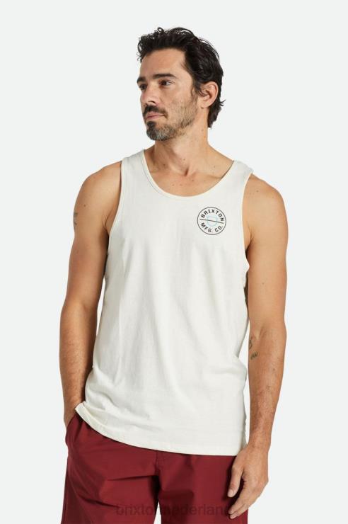 kleding witte pet Brixton 0ZD0J125 Heren kuif tanktop