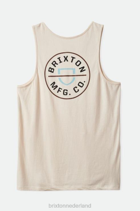 kleding witte pet Brixton 0ZD0J125 Heren kuif tanktop