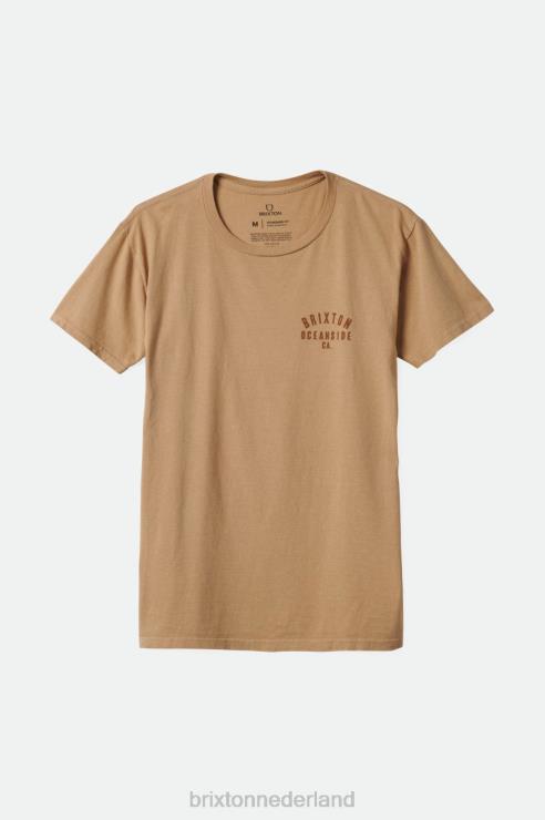 kleding Mojave-kledingverf Brixton 0ZD0J39 Heren woodburn oceanside s/s standaard T-shirt
