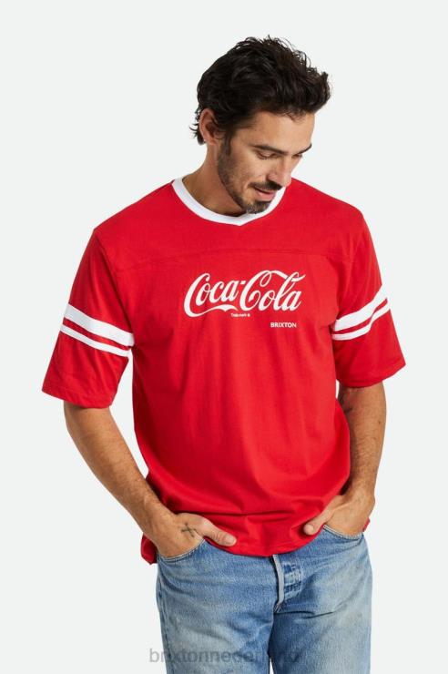 kleding cola rood Brixton 0ZD0J111 Heren coca-cola klassiek voetbalshirt