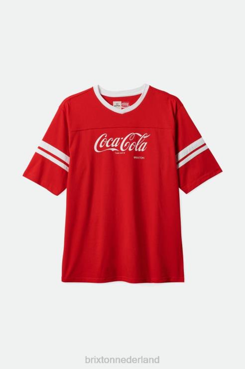 kleding cola rood Brixton 0ZD0J111 Heren coca-cola klassiek voetbalshirt