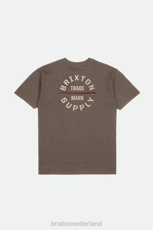 kleding donkere aarde/witkop/eilandbes Brixton 0ZD0J30 Heren eed versus s/s standaard tee