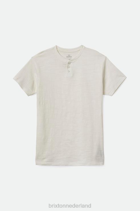 kleding gebroken wit Brixton 0ZD0J94 Heren basic slub s/s henley tee