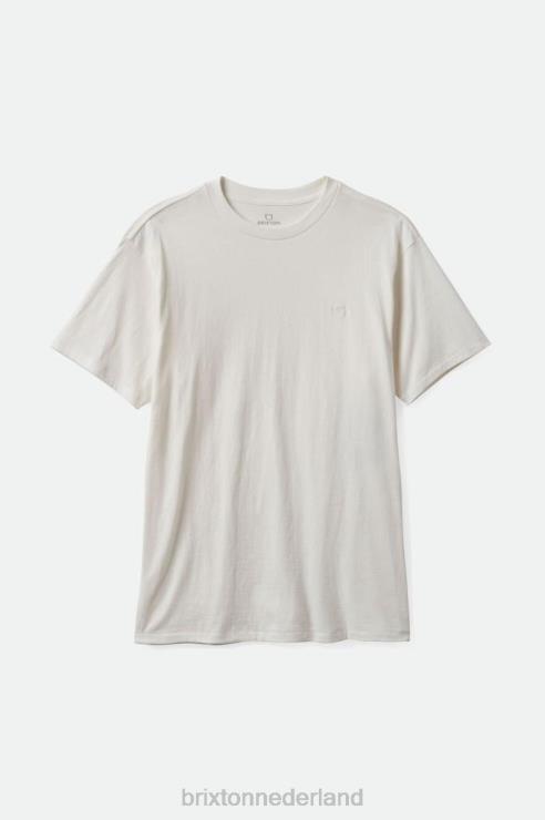 kleding gebroken witte vintage wassing Brixton 0ZD0J96 Heren vintage reserve RVS T-shirt