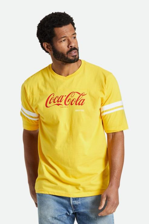 kleding geel Brixton 0ZD0J112 Heren coca-cola klassiek voetbalshirt