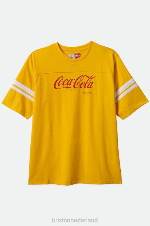kleding geel Brixton 0ZD0J112 Heren coca-cola klassiek voetbalshirt