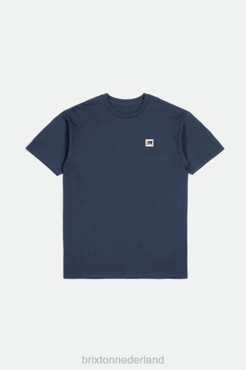 kleding gewassen marine Brixton 0ZD0J58 Heren alton s/s standaard tee
