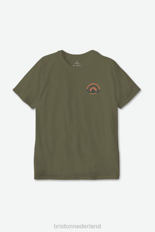 kleding olijf Brixton 0ZD0J49 Heren zwerven gratis s/s standaard tee