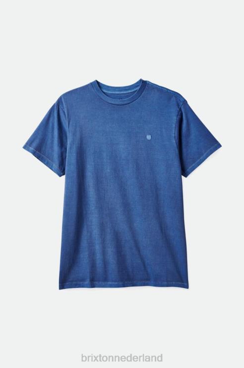 kleding pacific blauwe vintage wassing Brixton 0ZD0J100 Heren vintage reserve RVS T-shirt