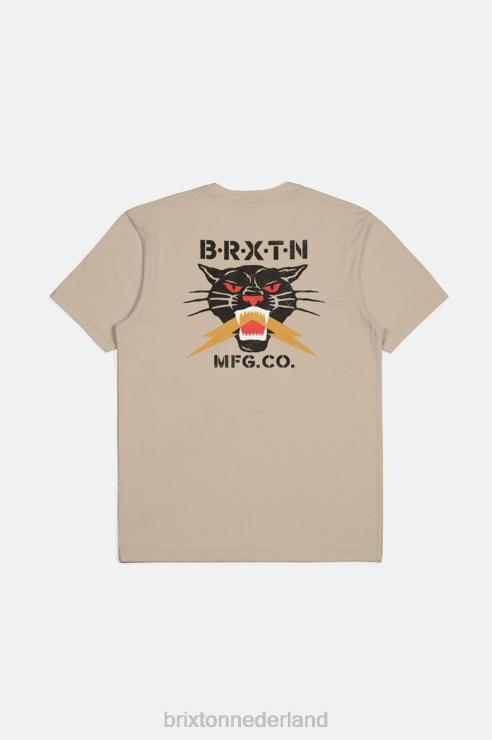 kleding rook grijs Brixton 0ZD0J28 Heren Sparks RVS T-shirt op maat