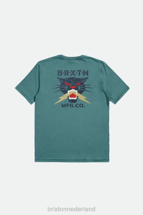kleding vuren Brixton 0ZD0J27 Heren Sparks RVS T-shirt op maat