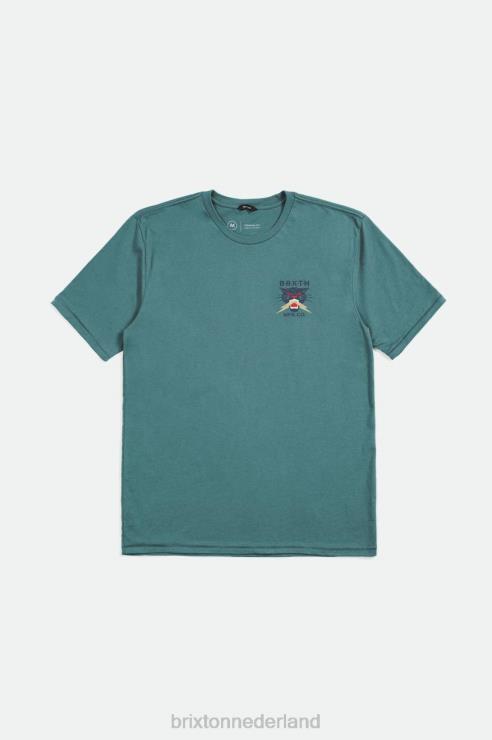 kleding vuren Brixton 0ZD0J27 Heren Sparks RVS T-shirt op maat