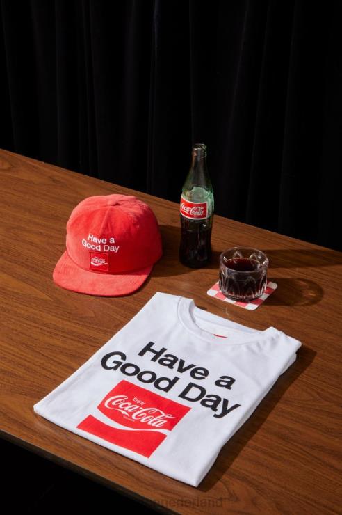 kleding wit Brixton 0ZD0J76 Heren coca-cola good day s/s maat T-shirt