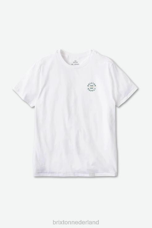 kleding wit/spar Brixton 0ZD0J31 Heren eed versus s/s standaard tee