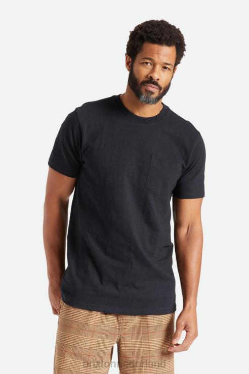 kleding zwart Brixton 0ZD0J105 Heren basic slub rvs pocket tee
