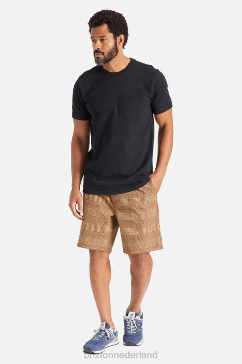 kleding zwart Brixton 0ZD0J105 Heren basic slub rvs pocket tee