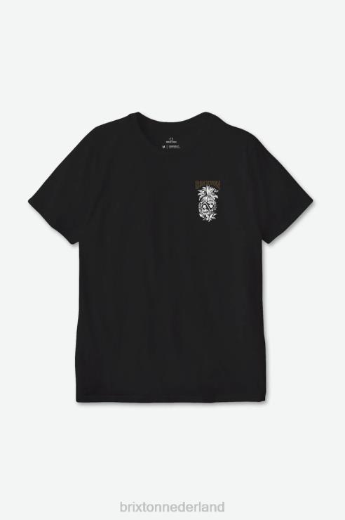 kleding zwart Brixton 0ZD0J107 Heren dargan s/s standaard T-shirt