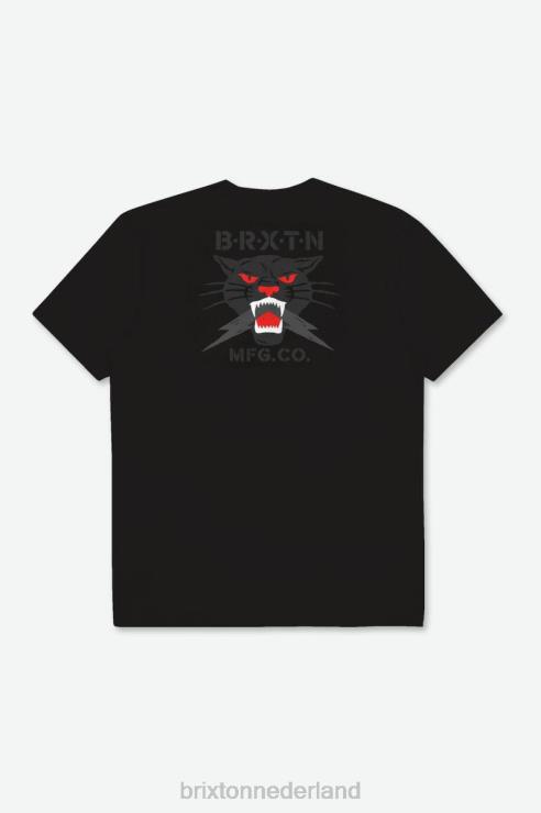 kleding zwart Brixton 0ZD0J108 Heren Sparks RVS T-shirt op maat
