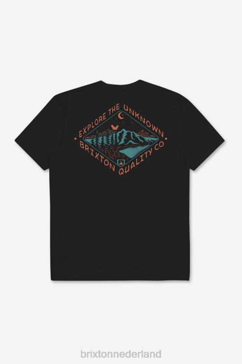 kleding zwart Brixton 0ZD0J115 Heren Apalachin RVS standaard T-shirt