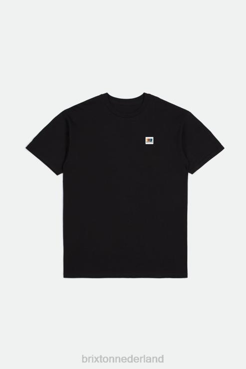 kleding zwart Brixton 0ZD0J59 Heren alton s/s standaard tee