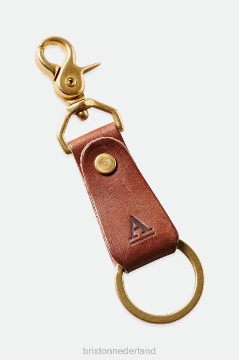 accessoires bruin Brixton x Artifact 0ZD0J375 uniseks lederen sleutelclip