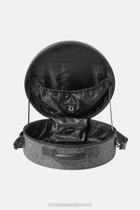 accessoires grijs zwart Brixton 0ZD0J345 uniseks gedaan juiste fedora reiskoffer
