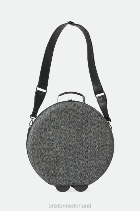 accessoires grijs zwart Brixton 0ZD0J345 uniseks gedaan juiste fedora reiskoffer