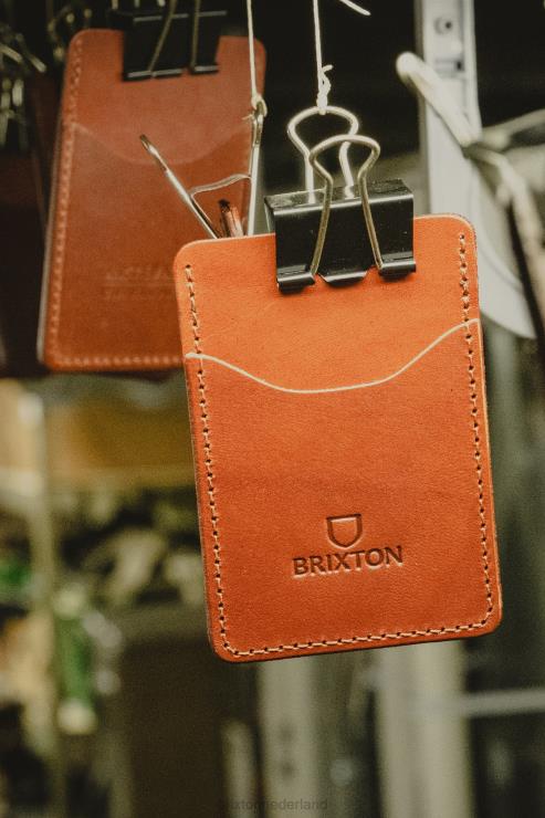 accessoires zwart Brixton x Artifact 0ZD0J370 uniseks lederen kaarthouder portemonnee