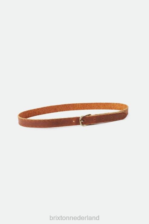 accessoires bruin Brixton 0ZD0J364 uniseks verstelbare hoedenband met gesp
