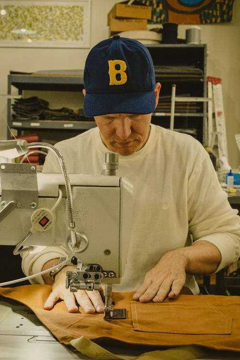 accessoires bruin Brixton x Artifact 0ZD0J373 uniseks lederen verstelbare hoedenband