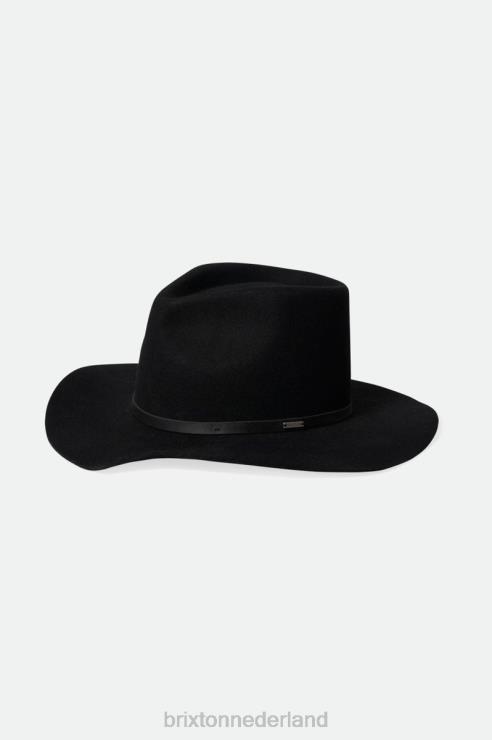 accessoires zwart Brixton 0ZD0J206 uniseks whisky rivier cowboyhoed
