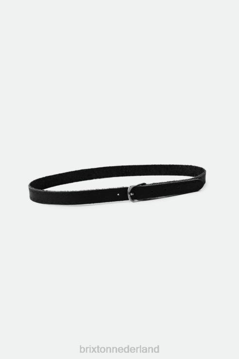 accessoires zwart Brixton 0ZD0J365 uniseks verstelbare hoedenband met gesp