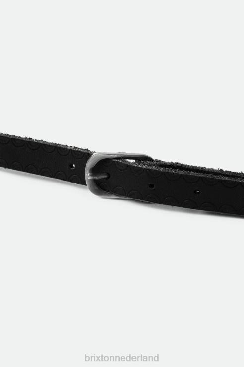 accessoires zwart Brixton 0ZD0J365 uniseks verstelbare hoedenband met gesp