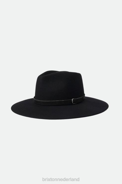 accessoires zwart Brixton 0ZD0J365 uniseks verstelbare hoedenband met gesp
