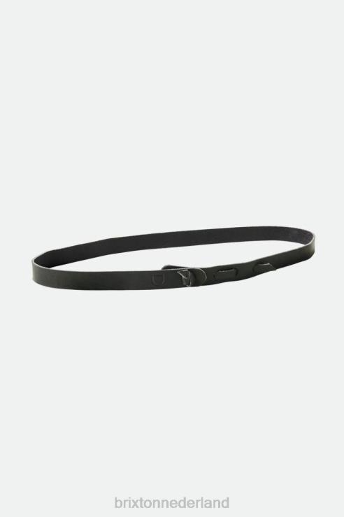 accessoires zwart Brixton x Artifact 0ZD0J372 uniseks lederen verstelbare hoedenband