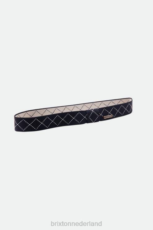 accessoires zwart/gebroken wit Brixton 0ZD0J358 uniseks goede rekbare hoedenband gedaan