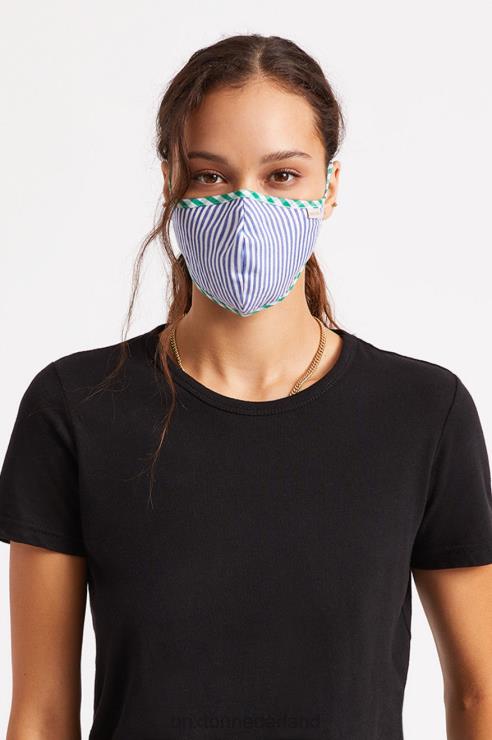 accessoires blauwe streep Brixton 0ZD0J405 uniseks lichtgewicht antimicrobieel gezichtsmasker
