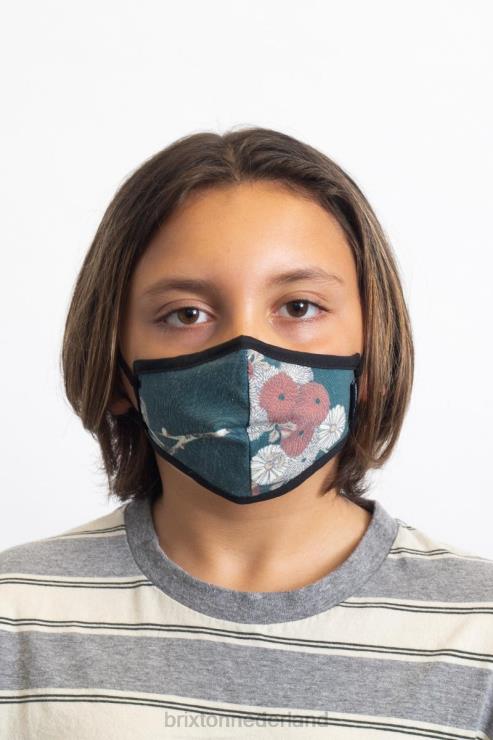 accessoires bloemen Brixton 0ZD0J409 uniseks antimicrobieel gezichtsmasker voor jongeren