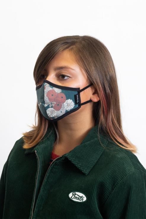 accessoires bloemen Brixton 0ZD0J409 uniseks antimicrobieel gezichtsmasker voor jongeren
