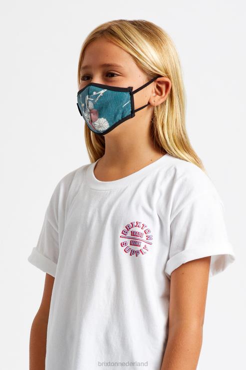 accessoires bloemen Brixton 0ZD0J409 uniseks antimicrobieel gezichtsmasker voor jongeren