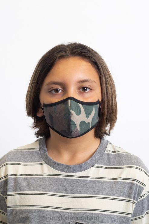 accessoires camouflage Brixton 0ZD0J410 uniseks antimicrobieel gezichtsmasker voor jongeren