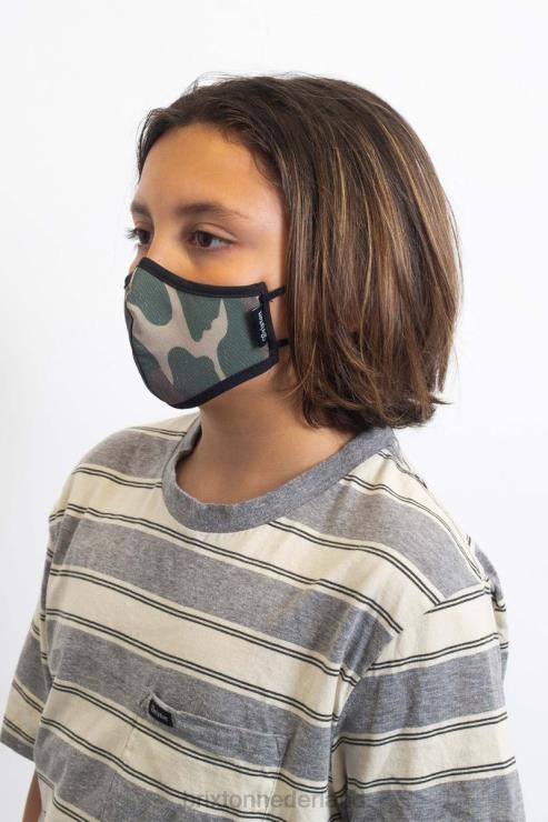 accessoires camouflage Brixton 0ZD0J410 uniseks antimicrobieel gezichtsmasker voor jongeren