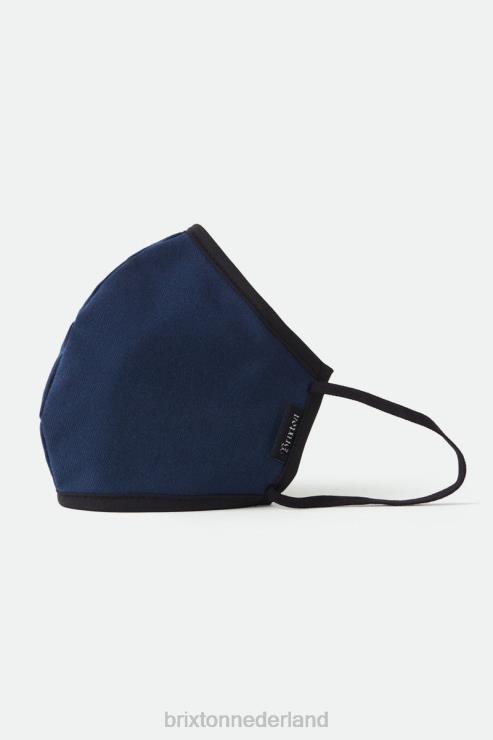 accessoires marine Brixton 0ZD0J386 uniseks antimicrobieel 4-way stretch gezichtsmasker