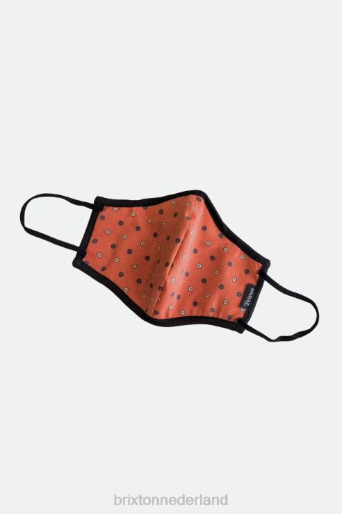 accessoires polka Brixton 0ZD0J392 uniseks antimicrobieel 4-way stretch gezichtsmasker