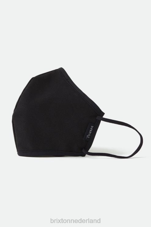 accessoires zwart Brixton 0ZD0J383 uniseks antimicrobieel 4-way stretch gezichtsmasker