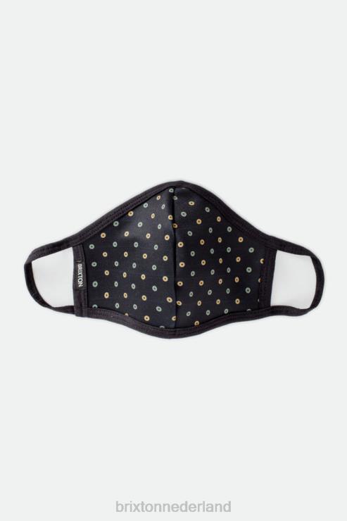accessoires zwarte polka Brixton 0ZD0J397 uniseks omkeerbaar gezichtsmasker