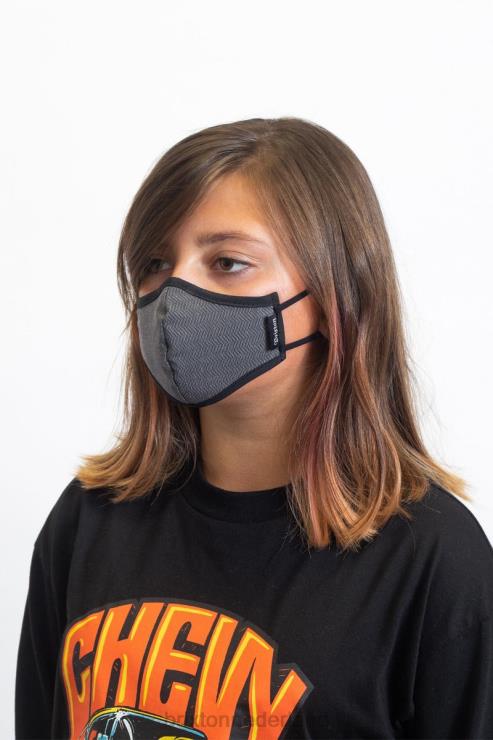 accessoires zwarte visgraat Brixton 0ZD0J408 uniseks antimicrobieel gezichtsmasker voor jongeren