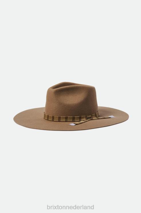 accessoires zand Brixton 0ZD0J531 vrouwen leigh vilten gleufhoed