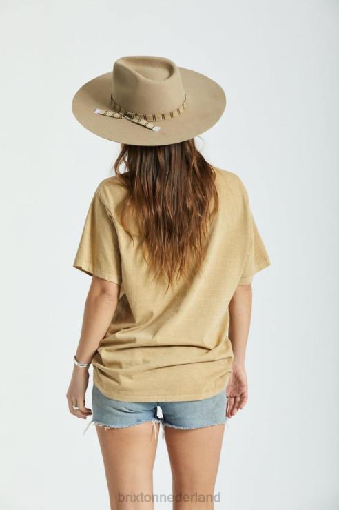 accessoires zand Brixton 0ZD0J531 vrouwen leigh vilten gleufhoed