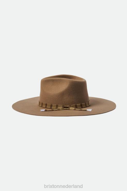 accessoires zand Brixton 0ZD0J531 vrouwen leigh vilten gleufhoed
